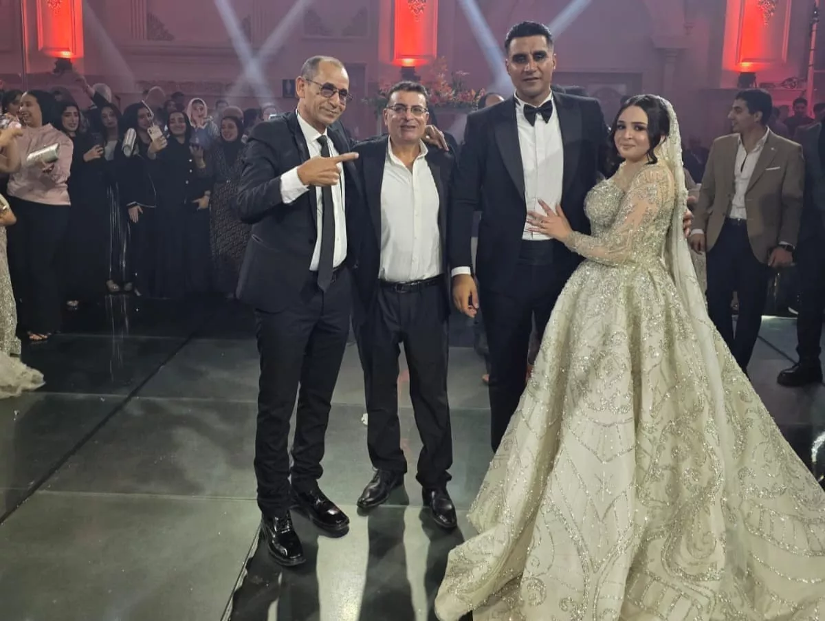 حسام بسيوني في زفاف ابنة رجل الأعمال عبده أبو السيد