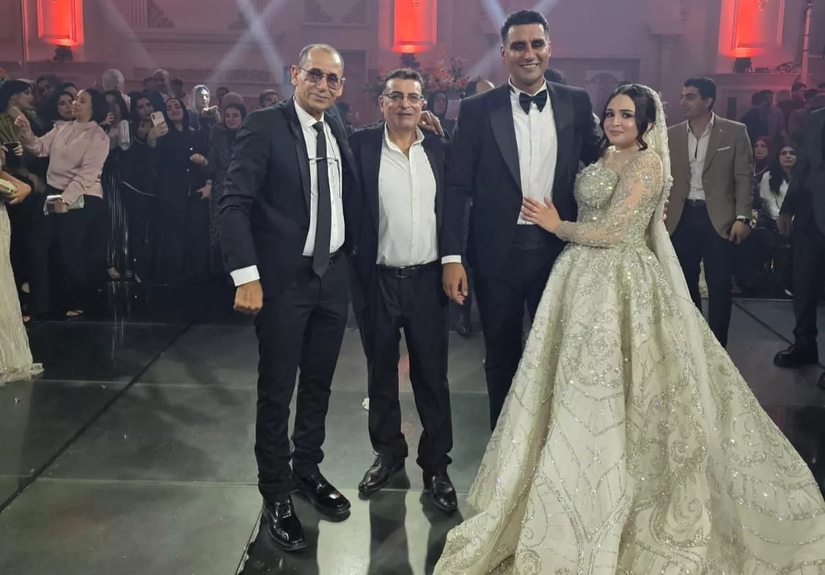حسام بسيوني في زفاف ابنة رجل الأعمال عبده أبو السيد