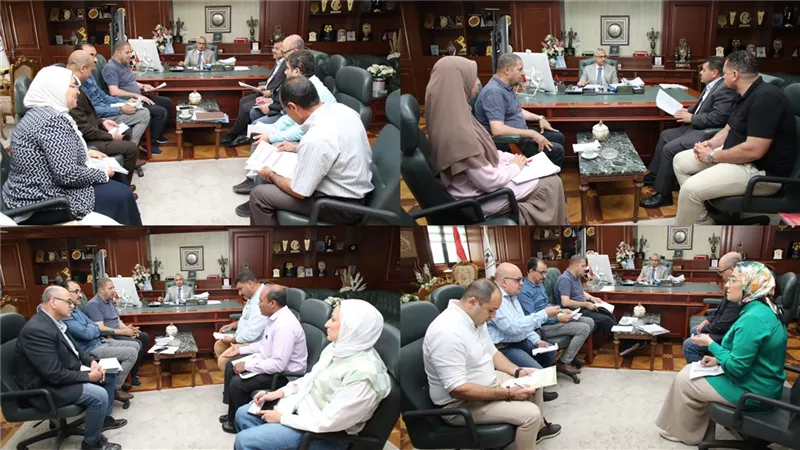 محافظ بني سويف يتابع المشروعات الخدمية ويوجه بتغيير معايير تقييم النظافة استعدادًا للشتاء