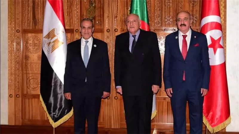 وزراء خارجية مصر وتونس والجزائر