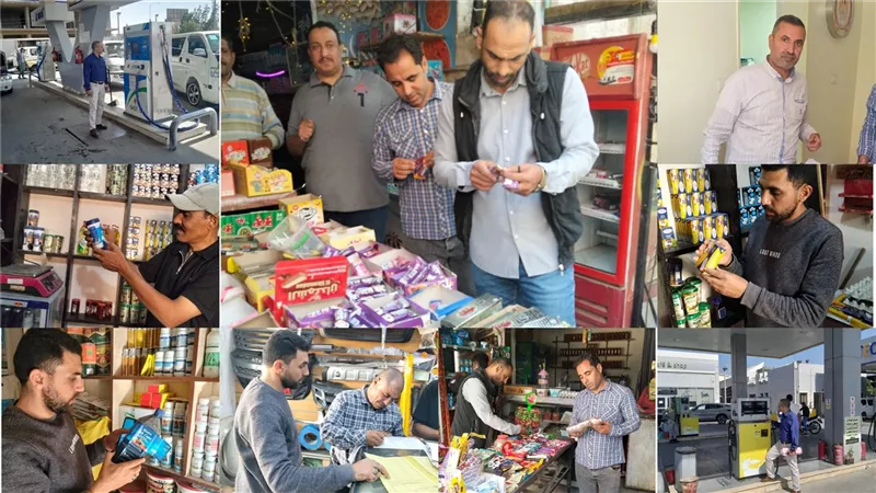تحرير محاضر بالجملة لمخابز ومحطات الوقود بحملات مكثفة لتموين بنى سويف 