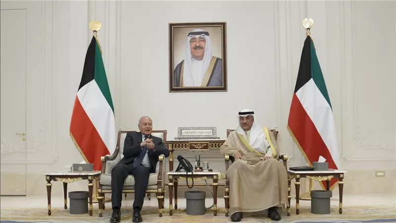 أحمد أبو الغيط يلتقى ولى عهد الكويت لبحث القضية الفلسطينية ومكافحة الإرهاب