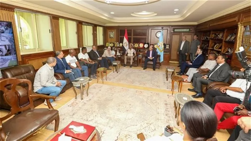 محافظ كفر الشيخ يبحث مع وزير زراعة مدغشقر سٌبل تعزيز التعاون المشترك