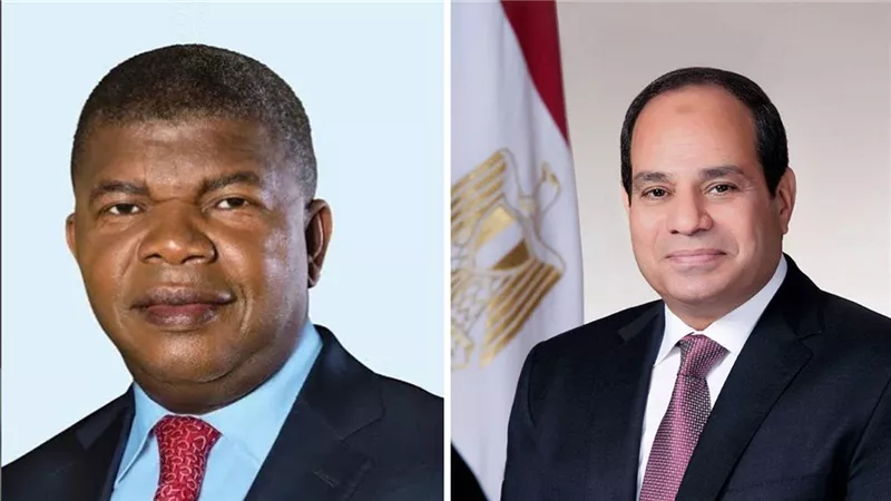 جلسة مباحثات مغلقة بين الرئيس السيسي ورئيس جمهورية أنجولا