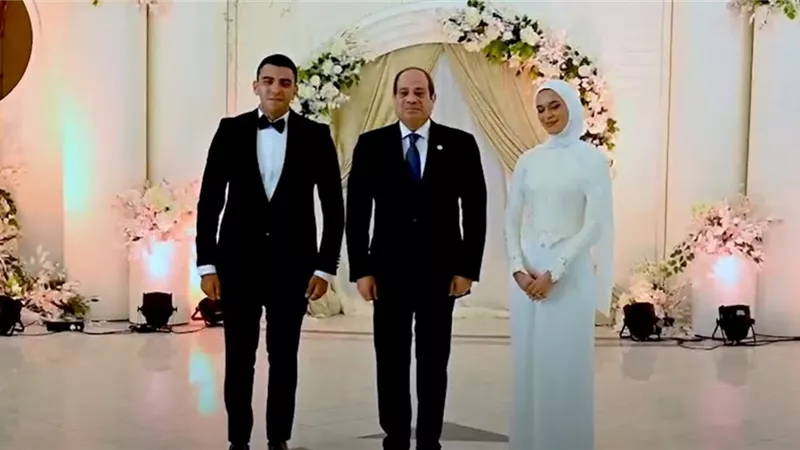 « لفتة إنسانية».. الرئيس السيسي يحضرعقد  قران كريمة الشهيد مالك مهران | صور 