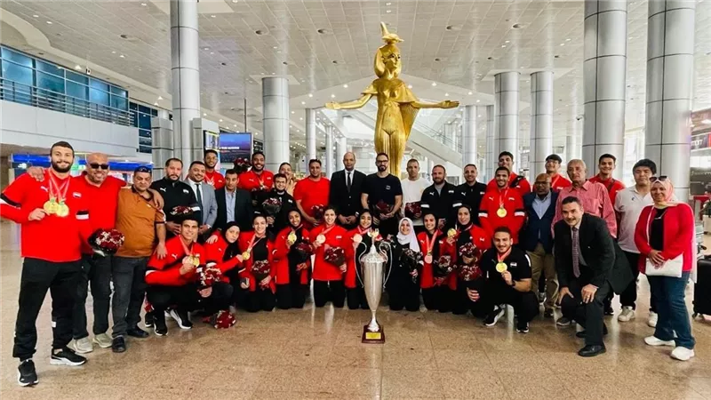 الشباب والرياضة تستقبل بعثة منتخب الجودو بعد التتويج ببطولة إفريقيا