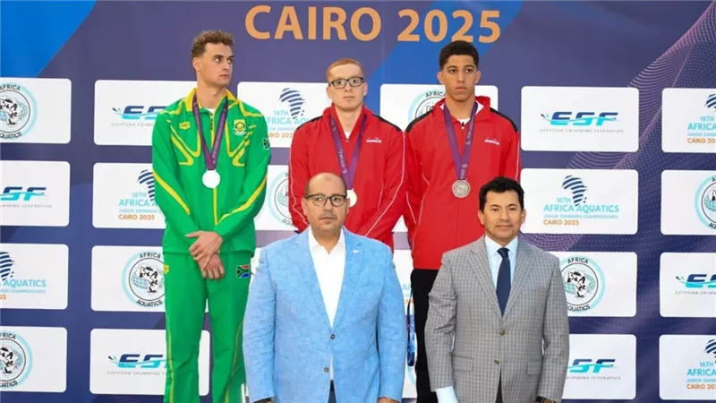 مصر تحصد 11 ميدالية في اليوم الأول من منافسات البطولة الإفريقية للسباحة 