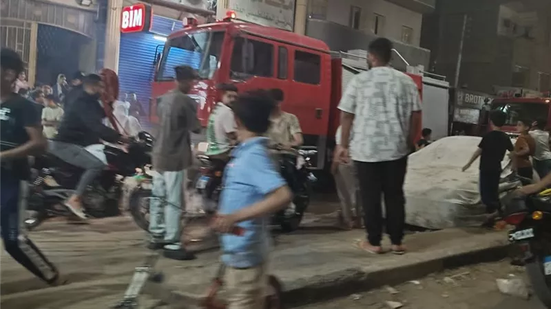 السيطرة على حريق محل فضيات بمنطقة كرداسة