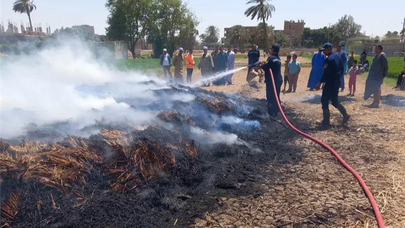 نشوب حريق في 5 أحواش ملحقة بالمنازل بسوهاج دون خسائر بشرية 