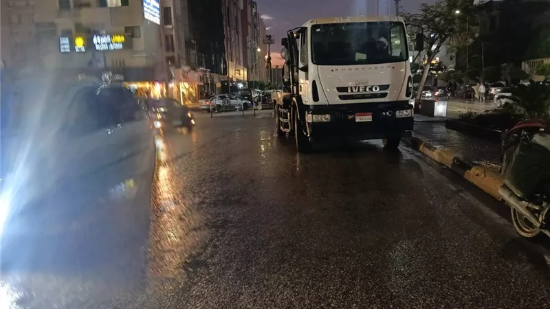 أمطار غزيرة على القليوبية ورفع حالة الطوارئ