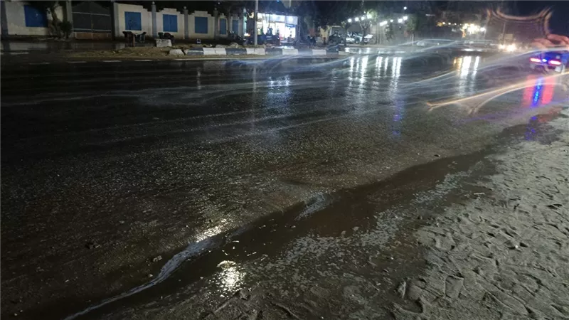 أمطار غزيرة تضرب محافظة الفيوم اليوم