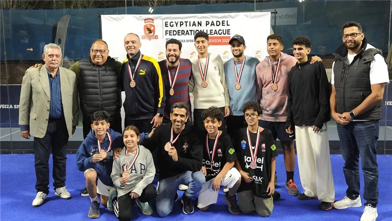تعرف على أبطال النسخة الثانية من الدوري المصري للبادل
