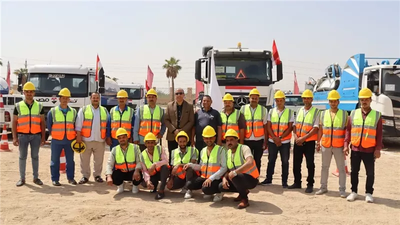 اصطفاف معدات “مياه الفيوم” ضمن التدريب العملي “صقر 149” لمجابهة الأزمات