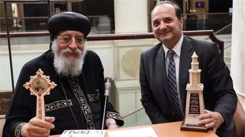 قداسة البابا يلتقي كبير باحثي معهد التاريخ الحديث في صربيا