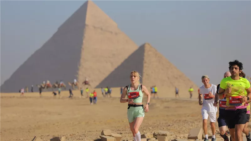 نصف ماراثون الأهرامات يتصدر قائمة ناشيونال جيوجرافيك لأروع المسارات في العالم
