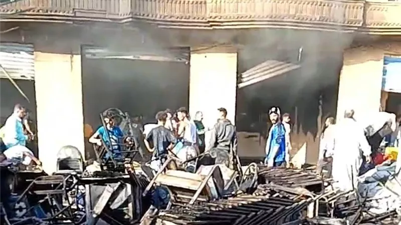 إصابة 3 أشخاص باختناق في حريق مخزن فراشة بالقنطرة غرب بالإسماعيلية