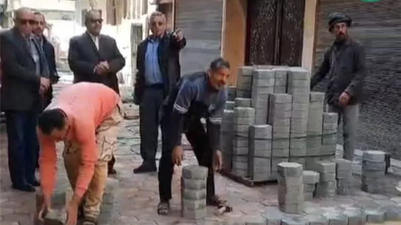 بتكلفة 27 مليون جنيه.. استمرار أعمال تطوير شوارع ديرب نجم بالشرقية