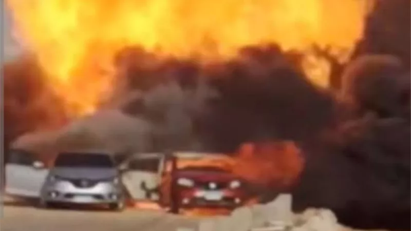 تسرب غاز جديد بطريق الواحات وغلق مدخل الحصري.. وتحذيرات من السكان بتوخي الحذر