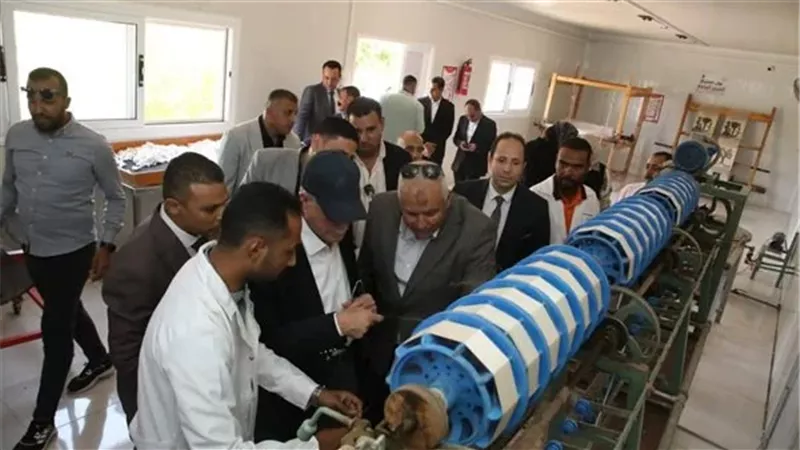 محافظ الوادي الجديد ومستشار رئيس الجمهورية يتفقدان مشروعات الاستثمار الزراعي