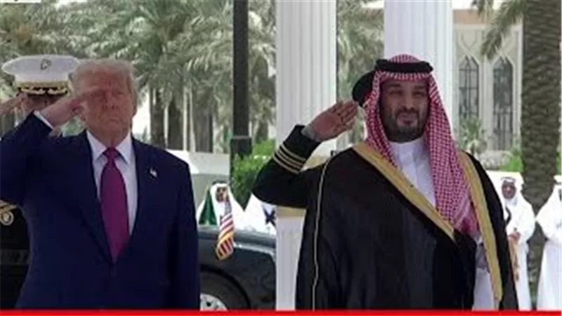 مراسم استقبال رسمية للرئيس الأمريكي في قصر اليمامة بالرياض