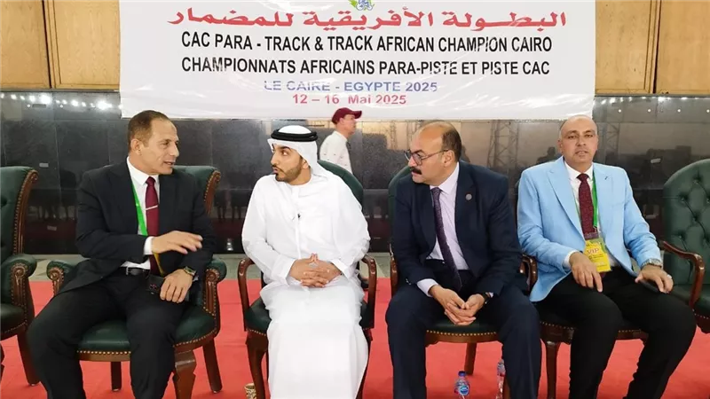  الدوخي: مصر تملك مضمار عالمي ودائماً جاهزة لاستضافة اكبر الأحداث الرياضية