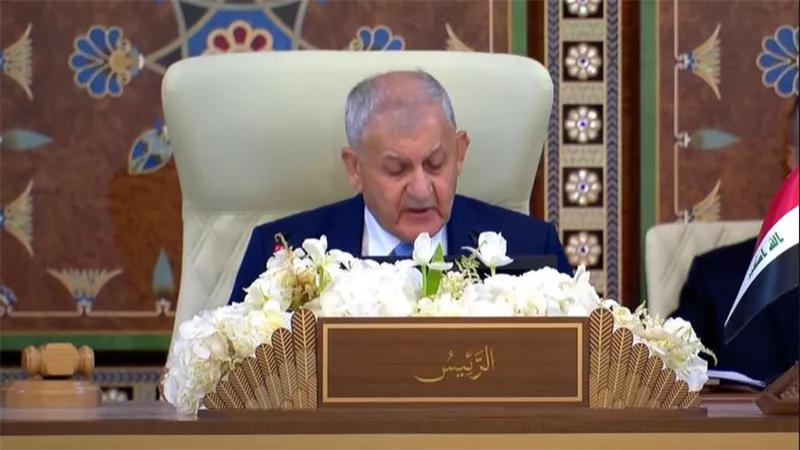 الرئيس العراقي: الفلسطينيون يتعرضون لإبادة ممنهجة  لتصفية الوجود الفلسطيني